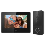 Kit videointerfon HiLook VI-K43P 2MP cu ecran 7 inch, PoE si IP65