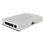Router MikroTik CRS304-4XG-IN cu 4 porturi 10G, 1 port 1G si montaj DIN