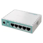 Router MikroTik hEX E50UG cu 5 porturi Gigabit, USB si PoE In