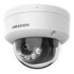 Camera IP dome Hikvision 2MP cu microfon, PoE si Smart Hybrid Light