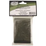 Folie de supravietuire MFH kaki 213 x 132 cm, 100 g, pentru urgenta