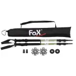 Bete trekking Fox Outdoor din aluminiu, cu husa, 63-135 cm, 3 segmente