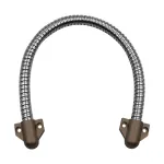 Set legătură flexibilă din inox cu capete maro, 400 x 9 mm, montaj aparent