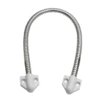 Set legatura flexibila din inox 400 x 6 mm cu capete albe pentru cabluri