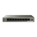 Switch PoE Gigabit IP-COM cu 8 porturi, Cloud Management, RJ45 si SFP