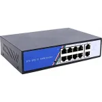 Switch PoE BestNPS cu 8 porturi RJ45 10/100 si 2 porturi Gigabit