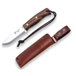 Cuțit bushcraft Joker Ember Scandi, lamă Sandvik 10,5 cm, mâner nuc