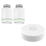Kit EZVIZ smart home cu gateway A3 si 2 termostate ZigBee T55