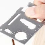 Card multitool pentru camping si supravietuire, 11 functii, cu husa MFH