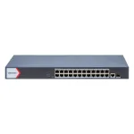 Switch PoE Gigabit Hikvision cu 24 porturi smart si uplink RJ45/SFP