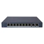 Switch PoE Gigabit Hikvision cu 8 porturi si 2 uplink, Smart Management