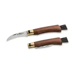 Briceag pentru ciuperci Old Bear cu mâner din nuc și lamă inox 68 mm