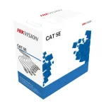 Cablu UTP Cat5e Hikvision cu cupru integral 0.45 mm, cutie 305 m