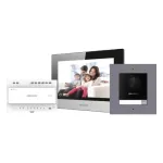 Kit videointerfon Hikvision 2 fire cu monitor 7 inch si Wi‑Fi
