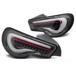 Kit de stopuri LED de tuning potrivit pentru Toyota GT86 2012-2021 cu bază din carbon, stânga și dreapta Performance AutoTuning