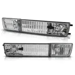 Set de semnale de tuning în bara de protecție potrivit pentru VW Golf III 1991-1997/Vento 1992-1998 cu bază cromată stânga + dreapta Performance AutoTuning