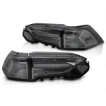 Set de stopuri LED de tuning potrivit pentru Toyota Rav4 după 2019, bază fumurie, cu semnalizare dinamică, stânga și dreapta Performance AutoTuning