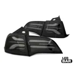 Set de stopuri LED potrivit pentru Tesla Model 3 după 2017, cu bază fumurie, stânga și dreapta Performance AutoTuning