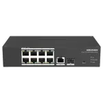 Switch PoE smart Hikvision cu 8 porturi, uplink RJ45 si SFP, 110W