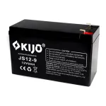 Acumulator AGM 12V 9Ah F2 KIJO JS12-9 pentru UPS, alarme si backup