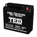 Acumulator AGM VRLA 12V 18.5Ah cu terminal F3, 181x76x167 mm