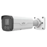 Camera IP bullet 4MP UNV cu PoE, lumina alba 30 m, IK10, IP67