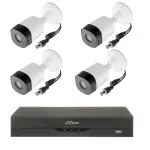 Kit supraveghere Dahua cu 4 camere exterior 2MP si DVR 4 canale 5MP
