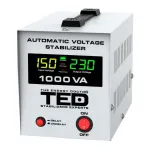 Stabilizator de tensiune 1000VA AVR cu LCD si 2 prize Schuko