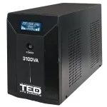 UPS line-interactive 3100VA 1800W cu LCD, stabilizator si 3 iesiri Schuko