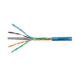 Cablu rețea Schrack U/UTP Cat 6 300MHz AWG23/1 PVC Eca albastru