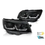 Set de faruri de tuning potrivit pentru VW T6.1 după 2020 cu bază neagră, stânga și dreapta Performance AutoTuning