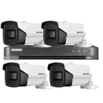 Sistem supraveghere Hikvision 4 camere 8MP 4 in 1 cu DVR 4K si IR 60m