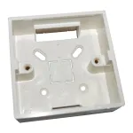 Carcasa pentru montaj aplicat CSB-86 alba, 86x86x33 mm, compatibila CSB-61D/CSB-6D