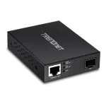 Mediaconvertor PoE Gigabit cu slot SFP pentru fibra optica TRENDnet