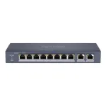 Switch PoE Hikvision cu 8 porturi si 2 uplink Gigabit DS-3E0310P-E-M