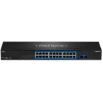 Switch Gigabit TRENDnet TEG-30262, 24 porturi si 2 porturi SFP+ 10G