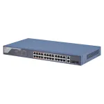 Switch PoE Hikvision cu 24 porturi Fast Ethernet si uplink Gigabit Smart