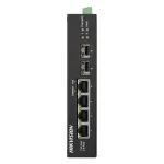 Switch PoE Gigabit Hikvision cu 4 porturi RJ45 si 2 uplink SFP