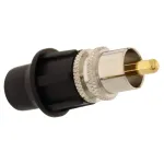 Conector RCA tată CAP SYSTEM pentru cabluri RG6, RG59 și RG178