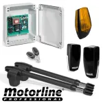 Kit automatizare poarta batanta Motorline 2x2.5 m, 250 kg/canat