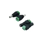 Set 100 mufe alimentare DC 12V tata si mama 5.5x2.1mm cu surub