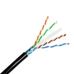 Cablu CAT6 FTP ecranat cupru solid 24AWG, exterior, rola 100 m