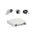 Kit supraveghere video Hikvision exterior 1 cameră 2MP, IR 20 m, DVR