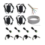 Kit complet accesorii montaj pentru 4 camere supraveghere 2MP Full HD