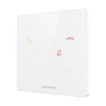 Post interior interfon IP Hikvision, 9 butoane, PoE, alarmă, alb