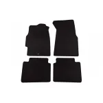 Mochete de podea din carpetă cu două straturi, potrivite pentru Honda Civic 1995-1998, 3 uși, set de 4 bucăți, negre Performance AutoTuning