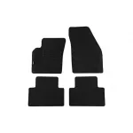 Mochete din covor cu două straturi, potrivite pentru Volvo S40, V50 2004-2012, C30 2006-2013 de la Petex, țesătură Rex, set de 4 bucăți, negru Performance AutoTuning