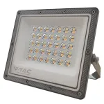 Proiector LED V-TAC 30W CCT 3 în 1, 2350 lm, IP65, aluminiu gri