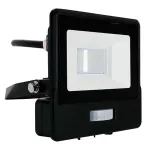 Reflector LED 10W 6400K IP65 cu senzor de miscare, negru
