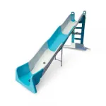Tobogan pentru copii MyKids Mega 400 cm, gri si turcoaz